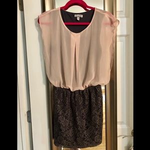 Speechless dark gray and pink dress